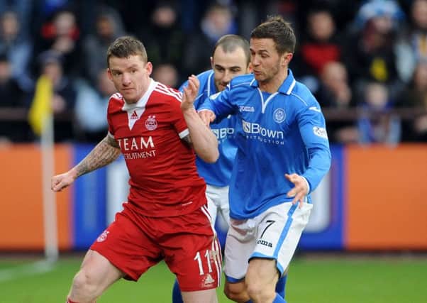 The clash between Aberdeen and St Johnstone will be the third of three League Cup quarter-final matches shown live. Picture: Ian Rutherford