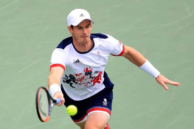 Andy Murray was broken in the final set against Italy's Fabio Fognini but fought back to win. Picture: Mike Egerton/PA Wire