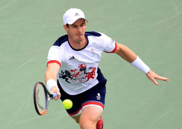 Andy Murray was broken in the final set against Italy's Fabio Fognini but fought back to win. Picture: Mike Egerton/PA Wire