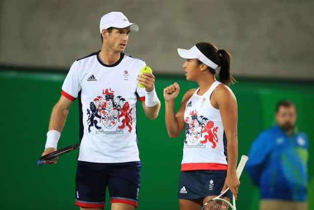 Andy Murray and Heather Watson teamed up well at short notice