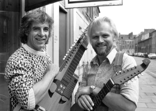 Roy Williamson, left, and Ronnie Brown pictured in Edinburgh in September 1980. Picture: Hamish Campbell