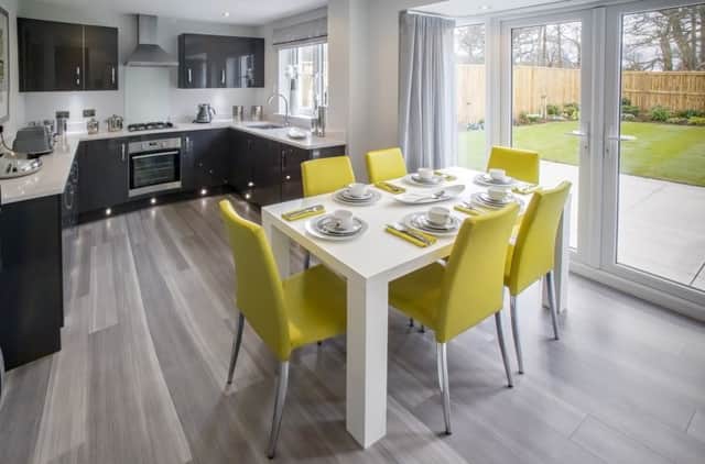 The dining kitchen in the Dornoch showhome