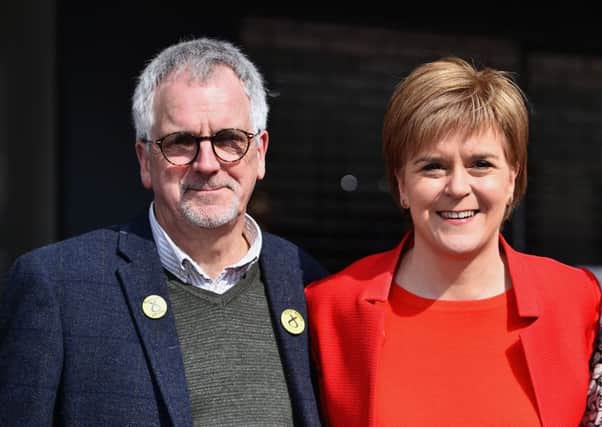 Robin Sturgeon and daughter Nicola, the First Minister. Picture: Jeff J Mitchell/Getty Images)