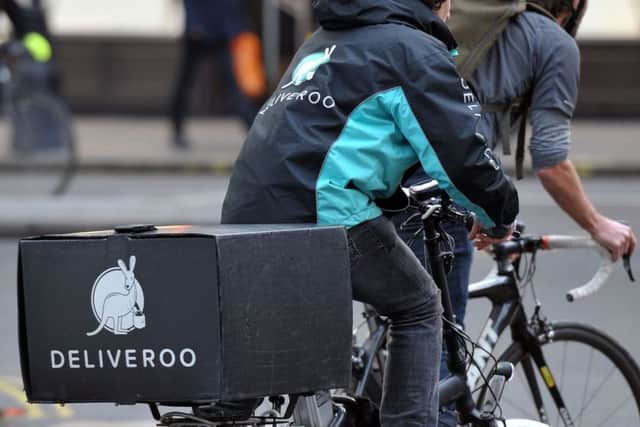 Deliveroo riders are in dispute over pay rates. Picture: PA