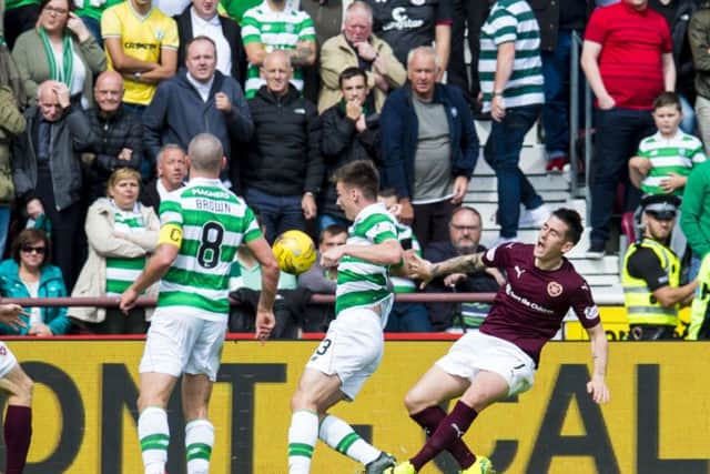 Jamie Walker goes down, a decision he may have cause to regret after facing the SFA on Thursday, below.  Picture: Craig Foy/SNS