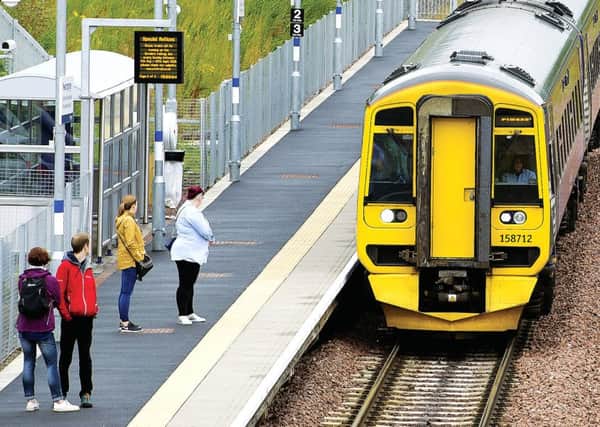 Campaigners say cuts to double-track sections, enabling trains to pass each other, have hit reliability on the Borders Railway. 
Photograph: Ian Rutherford