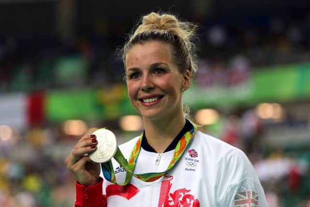 Becky James shows off her keirin silver. PICTURE: David Davies/PA Wire