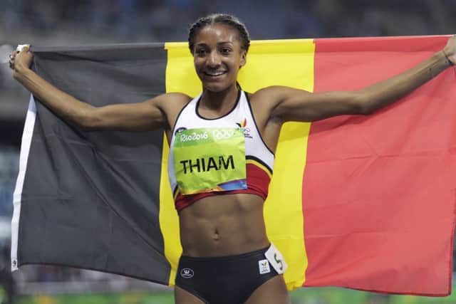 Belgium's Nafissatou Thiam produced an inspired display to wrest the crown from Ennis-Hill. PICTURE: AP
