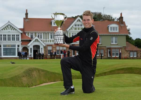 Falko Hanisch wins The 90th Boys Amateur Championship at Muirfield. Picture: R&A