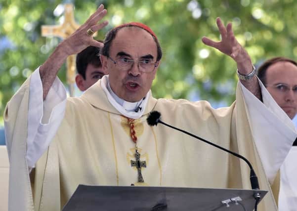 Archbishop of Lyon Philippe Barbarin celebrates a mass for the Feast of the Assumption. Picture: AFP/Getty Images