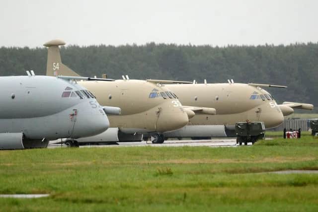 Nimrods on the tarmac at RAF Kinloss in 2006. Picture: PA