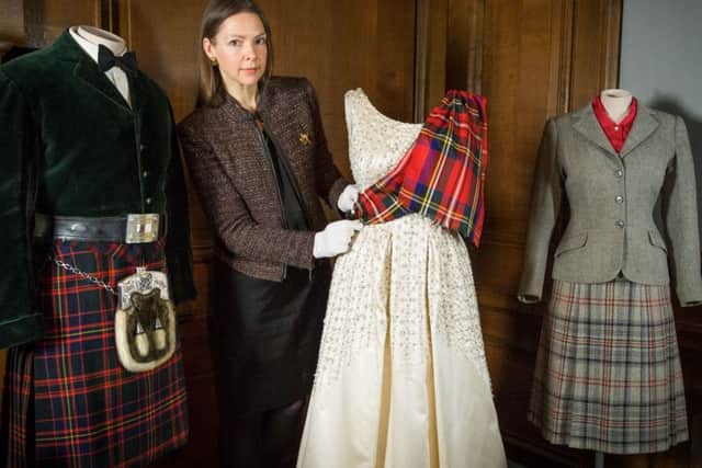 The Balmoral tartan (right) was reserved only for use by the royal family. Picture: Steven Scott Taylor