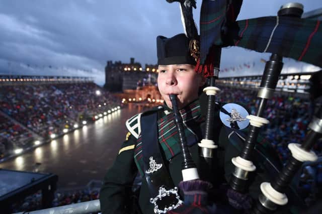 Megan high in the stands at the Royal Edinburgh Military Tattoo. Picture: submitted