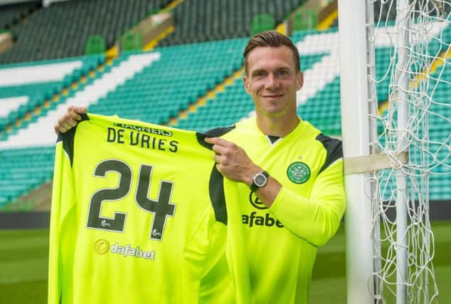 New Celtic signing Dorus de Vries is unveiled to the media. Picture: SNS