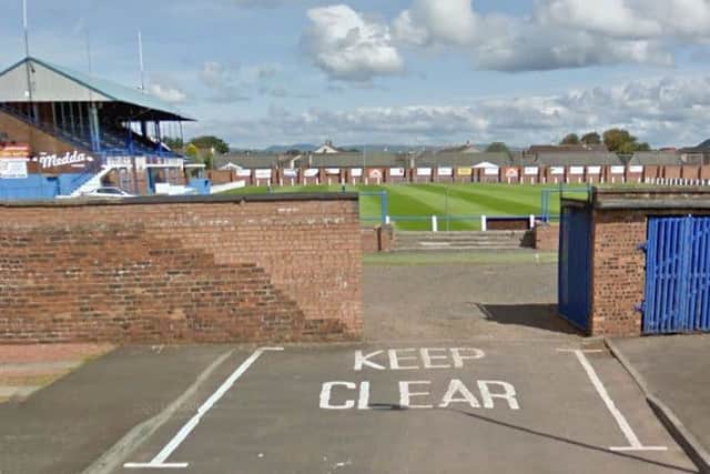 Irvine Meadow had announced plans to sell alcohol at their Meadow Park ground. Picture: Google
