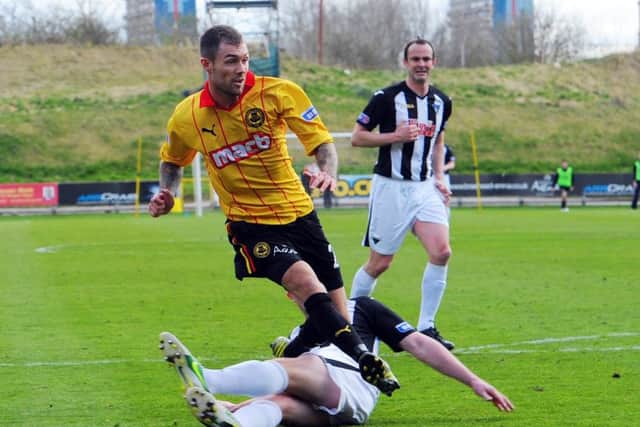 Jordan McMillan in action for Partick Thistle against Dunfermline. Picture: Robert Perry