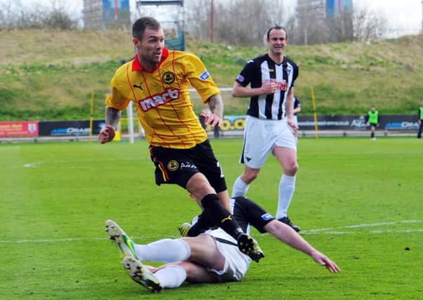 Jordan McMillan in action for Partick Thistle against Dunfermline. Picture: Robert Perry