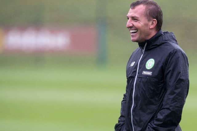 Celtic manager Brendan Rodgers believes his players have responded well to pressure thus far. Picture: SNS