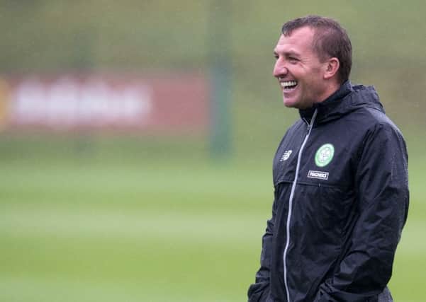 Celtic manager Brendan Rodgers believes his players have responded well to pressure thus far. Picture: SNS