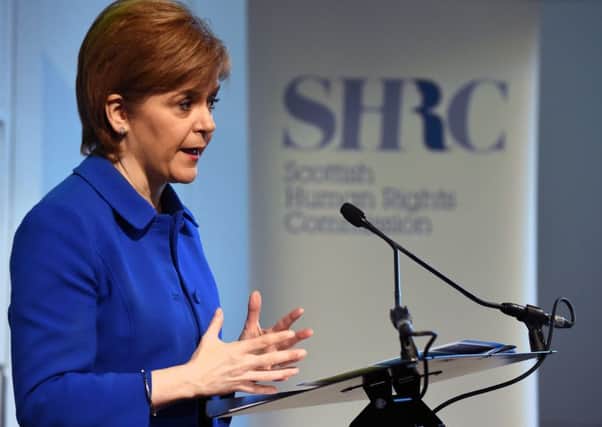 The First Minister has extolled the merits of the ECHR. Picture: Lisa Ferguson