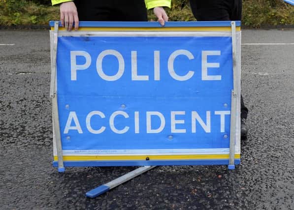 A driver is critical and another is seriously injured after a two-vehicle crash on the A93.