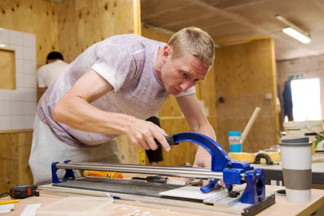 Particks Chris Erskine, who previously worked as a pipe-fitter in shipyards, has been acquiring new skills at the DIY Trade School. Picture: SNS