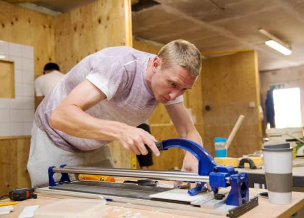 Particks Chris Erskine, who previously worked as a pipe-fitter in shipyards, has been acquiring new skills at the DIY Trade School. Picture: SNS