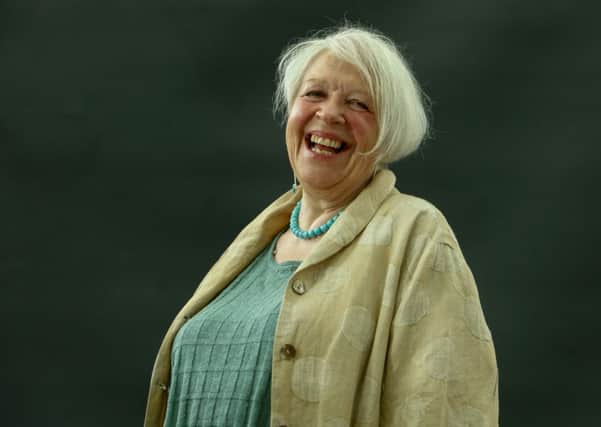 Liz Lochhead attends the International Book Festival, Charlotte Square Picture: Toby Williams