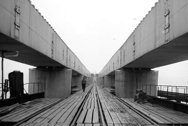 Tay Road Bridge under construction. Picture: TSPL