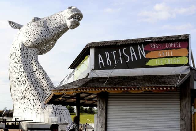 General view of Artisan Grill. Kelpies sculptor Andy Scott is objecting to it's proximity to the Kelpies. Picture: Michael Gillen/ JP