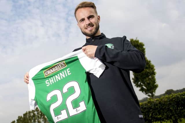 New Hibs signing Andrew Shinnie is hoping to kick-start his career after a frustrating time at Birmingham. Picture: SNS
