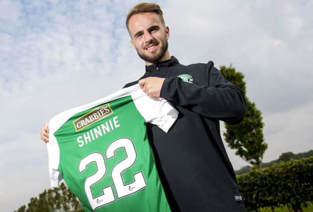 New Hibs signing Andrew Shinnie is hoping to kick-start his career after a frustrating time at Birmingham. Picture: SNS