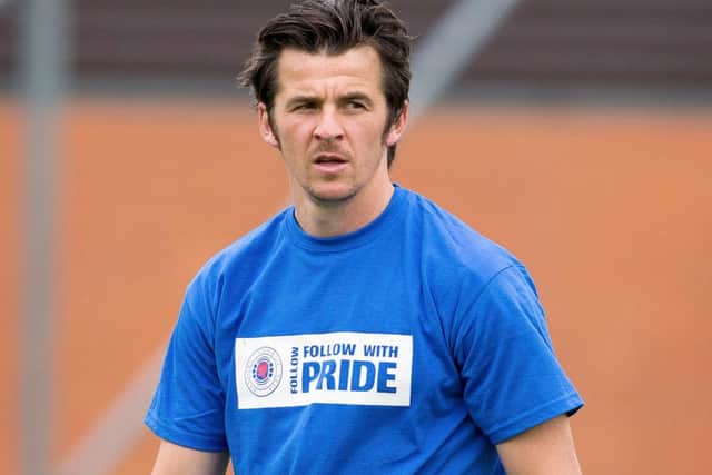 Rangers' Joey Barton made 'mid-life crisis' remark on radio interview. Picture: Kris O'Rourke/Rangers FC/Press Association Images