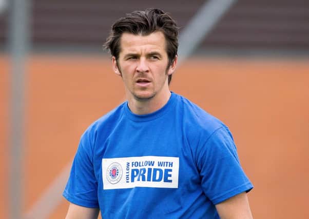 Rangers' Joey Barton made 'mid-life crisis' remark on radio interview. Picture: Kris O'Rourke/Rangers FC/Press Association Images
