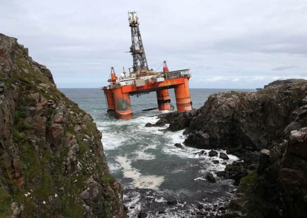 The Transocean Winner drilling rig. Picture: Andrew Milligan/PA Wire
