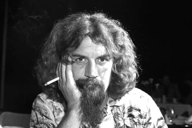 Scottish entertainer Billy Connolly with a cigarette during an interview in Edinburgh in August 1980. Picture: TSPL