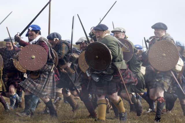 Jacobite forces and the British Army clash. Picture: Phil Wilkinson/TSPL