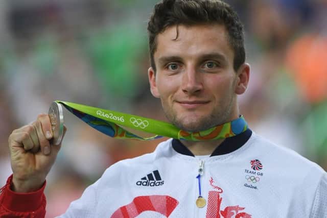 Callum Skinner won two medals at the Rio Games, with silver in the sprint as well as gold in the team sprint. Photograph: Greg Baker/Getty Images