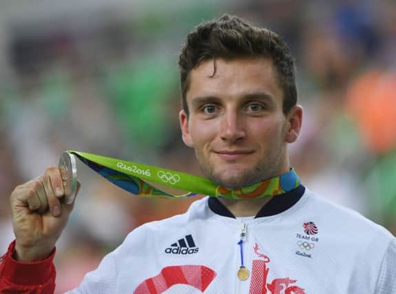 Callum Skinner won two medals at the Rio Games, with silver in the sprint as well as gold in the team sprint. Photograph: Greg Baker/Getty Images