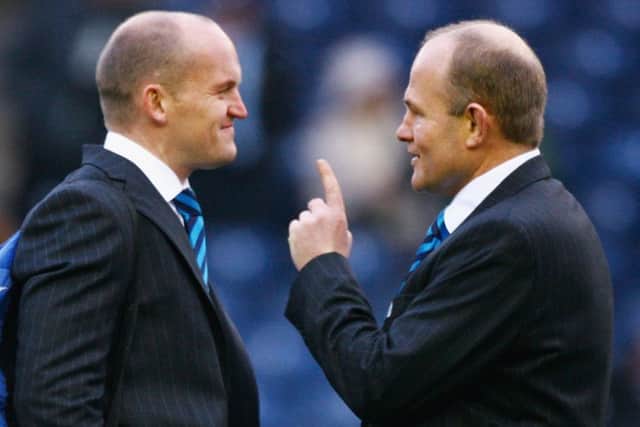 Andy Robinson, right, worked with Gregor Townsend when he was national coach and expects him to thrive.
Photograph: Getty
