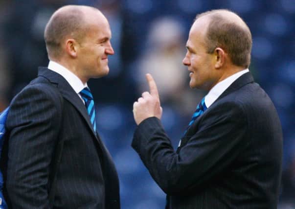 Andy Robinson, right, worked with Gregor Townsend when he was national coach and expects him to thrive.
 Photograph: Getty