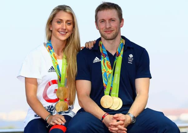 Medals galore: Cyclists Laura Trott and Jason Kenny.  Picture: Bryn Lennon/Getty Images
