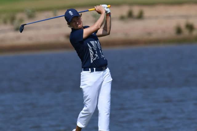 Catriona Matthew has slipped off the pace in the Olympic golf tournament. Picture: Greg Baker/AFP/Getty Images