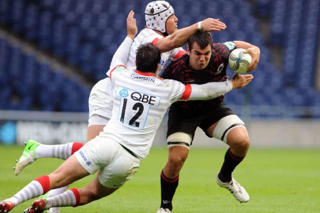 Stuart McInally scored a try for Edinburgh but it was not enough. Picture Ian Rutherford