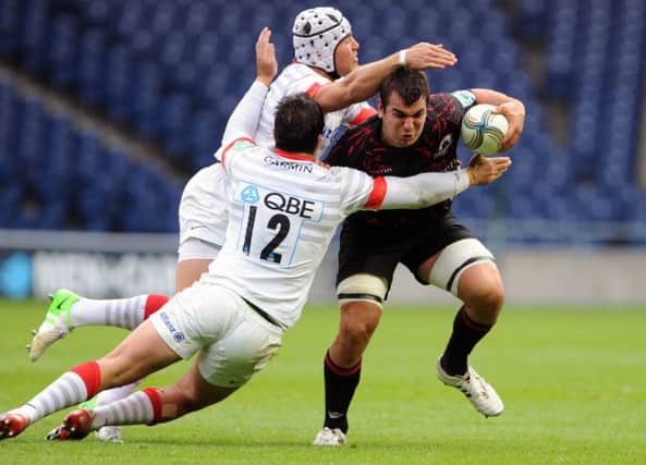 Stuart McInally scored a try for Edinburgh but it was not enough.  Picture Ian Rutherford