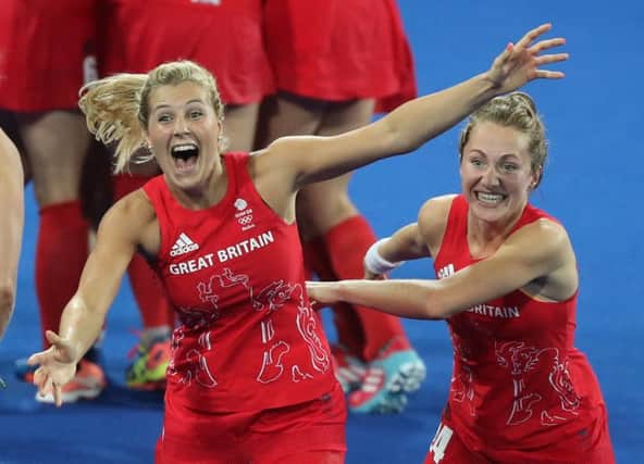 Concerns that Paralympics in Rio might not match heights of Olympics where Britain's Georgie Twigg (left) and Shona McCallin celebrate historic gold. PICTURE: PA Wire.