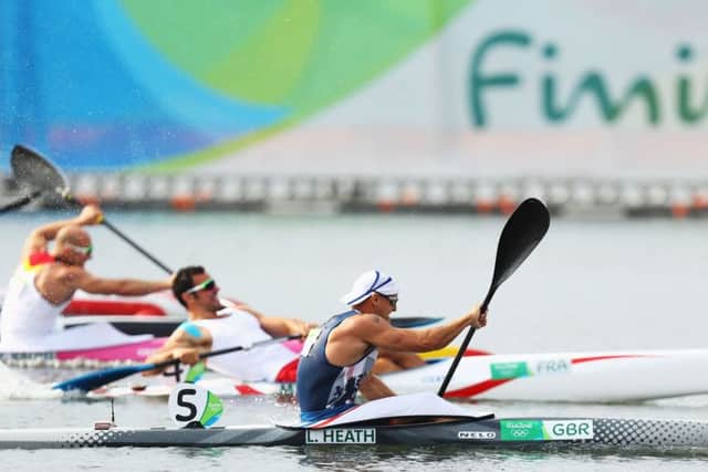 Britain's Liam Heath powers to gold medal in the Men's Kayak Single 200m Finals in Rio. Picture: Ryan Pierse/Getty Images