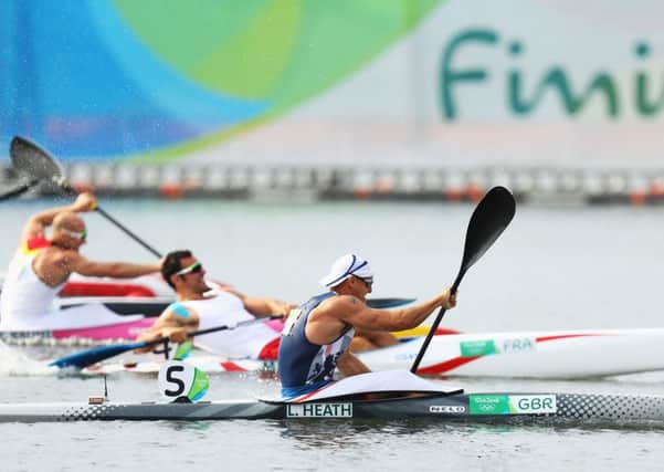 Britain's Liam Heath powers to gold medal in the Men's Kayak Single 200m Finals in Rio.  Picture: Ryan Pierse/Getty Images