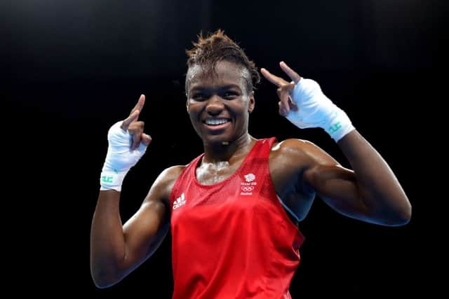 Britain's Nicola Adams celebrates victory over France's Sarah Ourahmoune to win gold in the women's flyweight final. Picture: Owen Humphreys/PA Wire