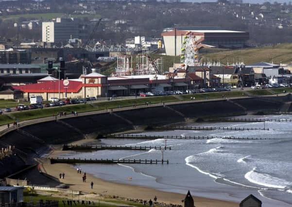 The beach at Aberdeen, where the weather was described as squally. Picture: Robert Perry